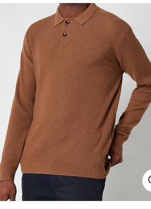 Мужская трикотажная рубашка поло с рукавом ted baker