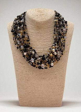 Роскошное колье joan rivers из чешских бусин. сша, 90-е годы.