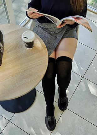 Черные гольфы / женские гольфы / хлопковые гольфы