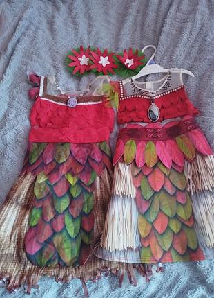Платье моана на 3-4 года и 5-6 лет