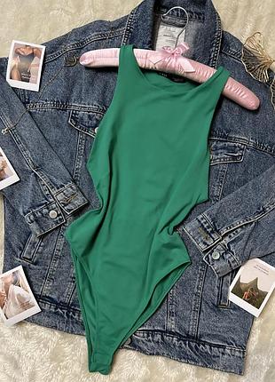 Боді zara яскраво-зеленого кольору