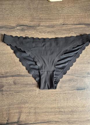 Классные черные трусики h&amp;m бесшовные удобные xl xxl