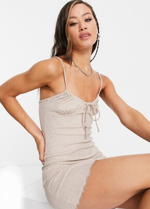 Платье в рубчик