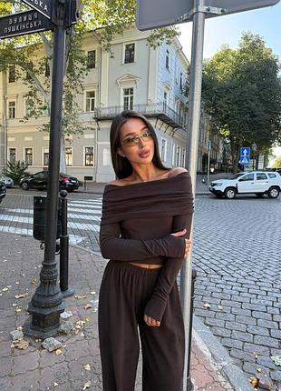 Костюм жіночий лонг+палаццо