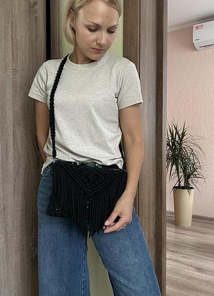 Сумка ручної роботи макраме