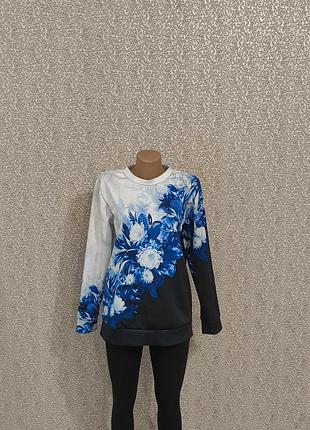 Свитшот в цветочный принт