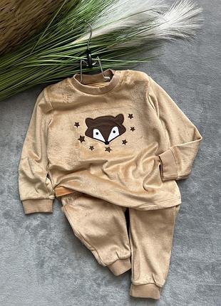 Теплий,велюровий костюмчик lupilu 62 см.,68 см.,74 см. 80 см.,86 см.,92 см.✨