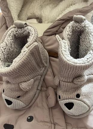 Дитячі теплі пінетки-чобітки