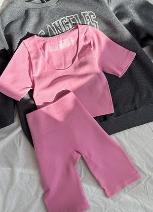 Спортивний комплект primark в рубчик