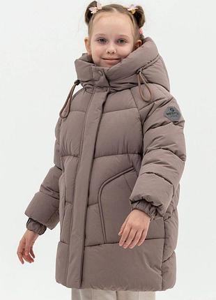 Зимова куртка, пуховик sofia для дівчинки/беж