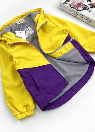 Детская ветровка на флисе для девочки для мальчика marakas