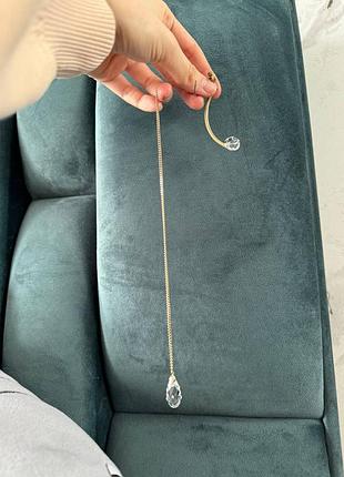 Серьги open your venus ассиметричные сережки, сережки аксесуари