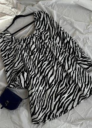 Розкішна сукня zara зебра принт