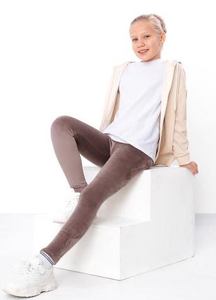 Теплые лосины для девочки, велюровые на меху, носи свое, 310 грн