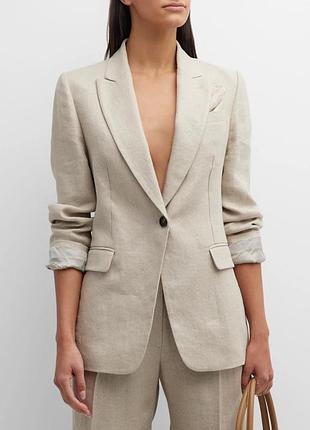 Блейзер піджак жакет з льону лляний 💯 % льон