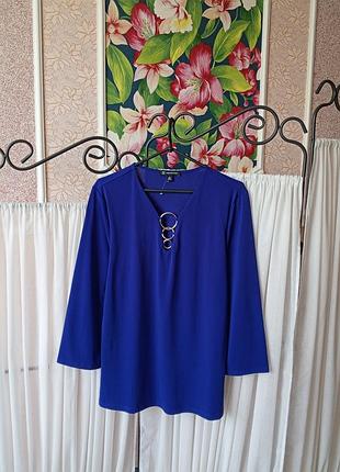 Красива синя кофточка з оздобленням кільцями inc international concepts.