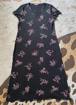 Плаття сукня футболка міді великого розміру 16