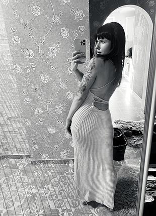 Вязаное платье