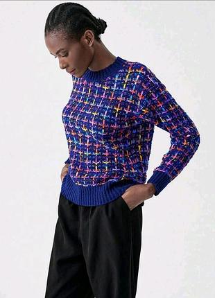 Светр синій меланж