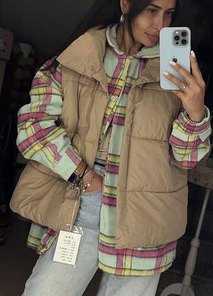 Трендова тепла сорочка у клітинку