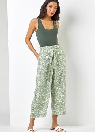 Нові натуральні літні штани, кюлоти 54-56 розмір