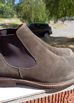 Замшевые ботинки челси от ecco