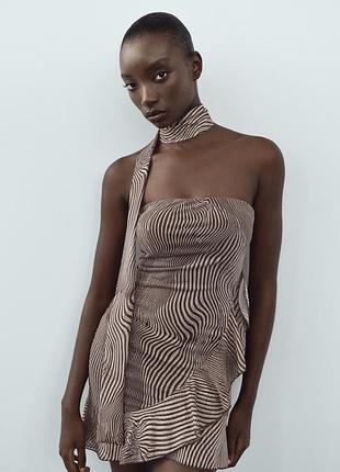 Сукня в анімалістичний принт zara