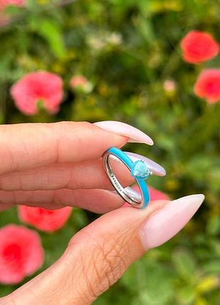 Каблучка перстень кільце колечко кольцо у стилі пандора pandora silver s925 ale сріблення