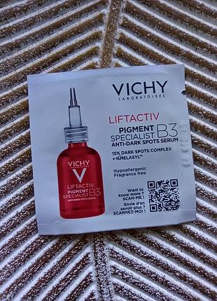 ❤️vichy
liftactiv pigment specialist b3
сыворотка против пигментных пятен виши пробник