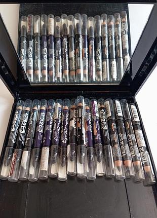 Олівці для очей. maybelline master smoky. black. grey. violet.