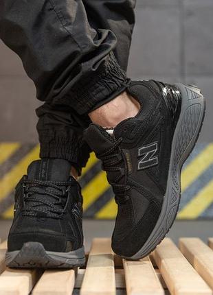 Зимние мужские кроссовки nb black вт7948(k3 4 - 02)