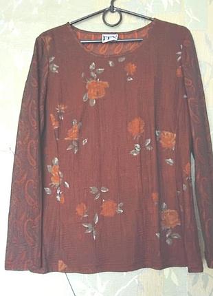 Отличная красивая тонкая футболка с длинным рукавом, xl/48-50