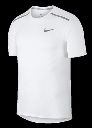 Чоловіча спортивна футболка для бігу nike оригінал, білого кольору
