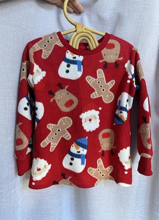 Новорічний комплект, піжама новорічна 4-5 років 104/110рр