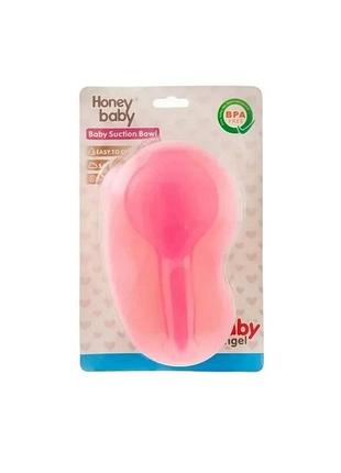 Набор посуды детской: тарелка с крышкой + ложка