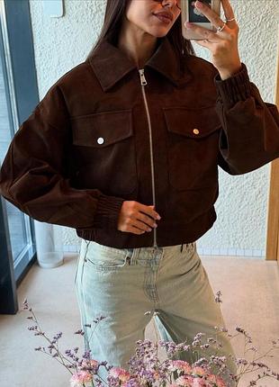 Куртка коротка замшева