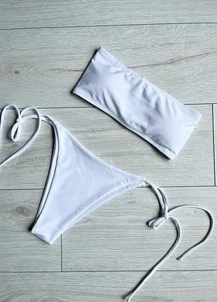 Купальник білий бандо