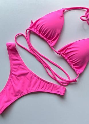 Купальник рожевий зі стрингами