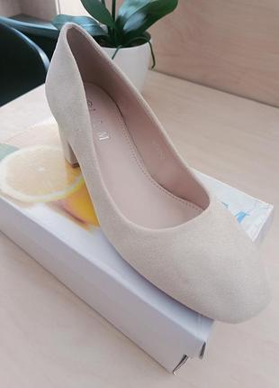 Туфли женские (замша искусственная) носки38рр.