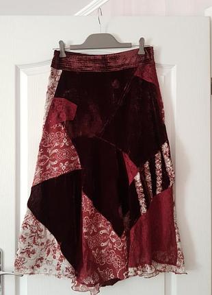 Женская юбка миди в стиле бохо