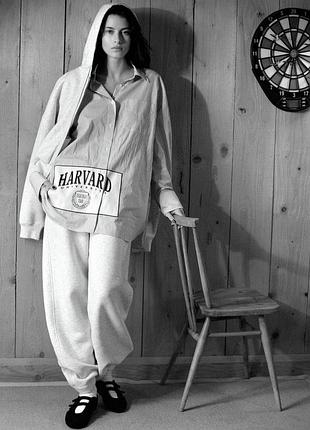 Оверсайз удлиненная рубашка zara