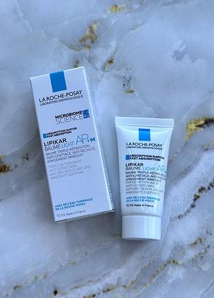 Ліпідовідновлювальний легкий бальзам для догляду за сухою, дуже сухою та схильною до атопії шкірою обличчя la roche-posay lipikar baume light ap+m