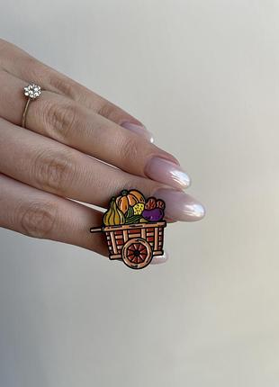 Пін значок металевий брошка осінній урожай