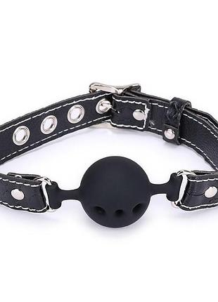 Силіконовий кляп snake ball gag silicone, black
