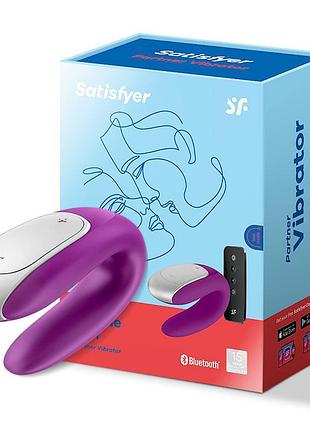 Вибратор для пар satisfyer double fun violet