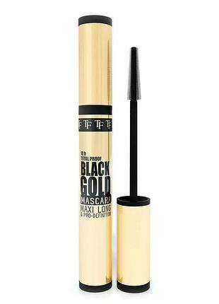 Удлиняющая и разделяющая тушь для ресниц triumpf black gold mascara