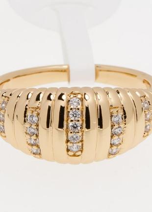 Кольцо xuping №413 размеры 16.17.18.19.20 с белыми дорожками .