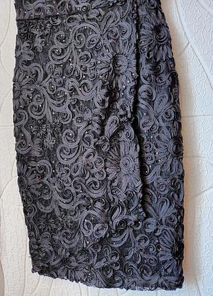 Чёрное платье силуэтное phase eight размер 44-46 7