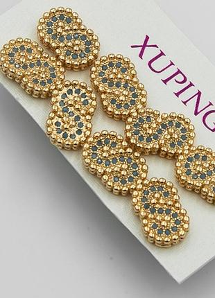 Гвоздики xuping №2094 4 пары знак бесконечности .