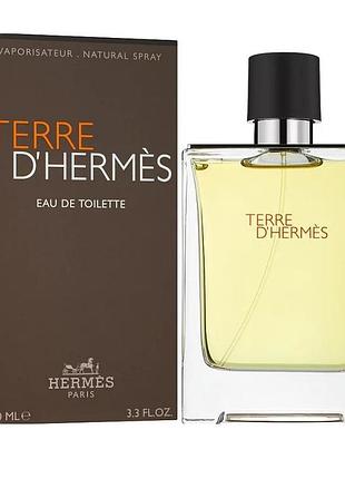Туалетна вода чоловіча hermes terre d`hermes 100 мл (original quality)